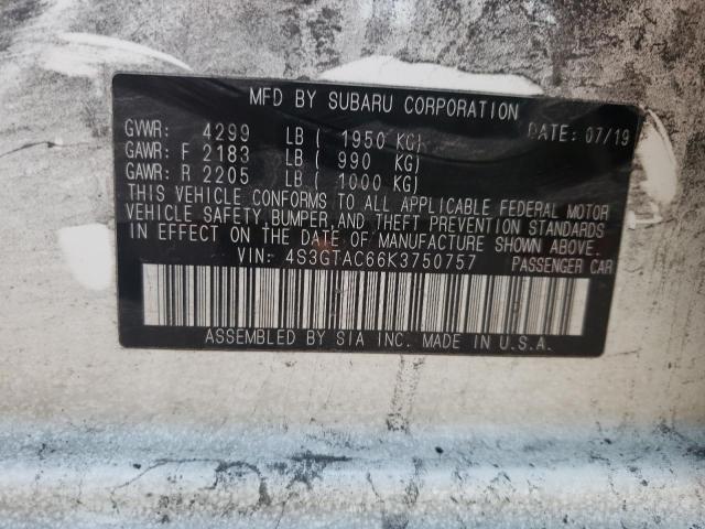 4S3GTAC66K3750757 Subaru Impreza