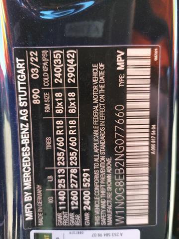 W1N0G8EB2NG077660 Mercedes-Benz Glc 300 4matic