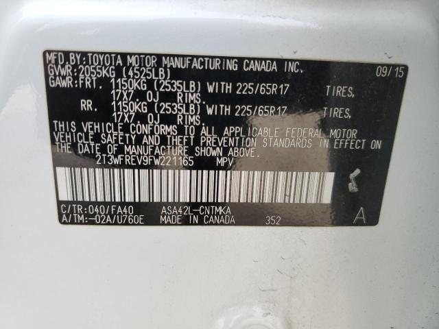 2015 TOYOTA RAV4 XLE - 2T3WFREV9FW221165