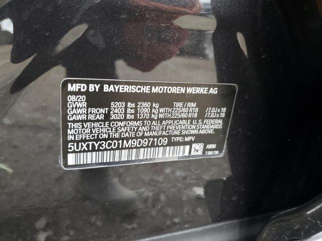 5UXTY3C01M9D97109 BMW X3 Sdrive30i