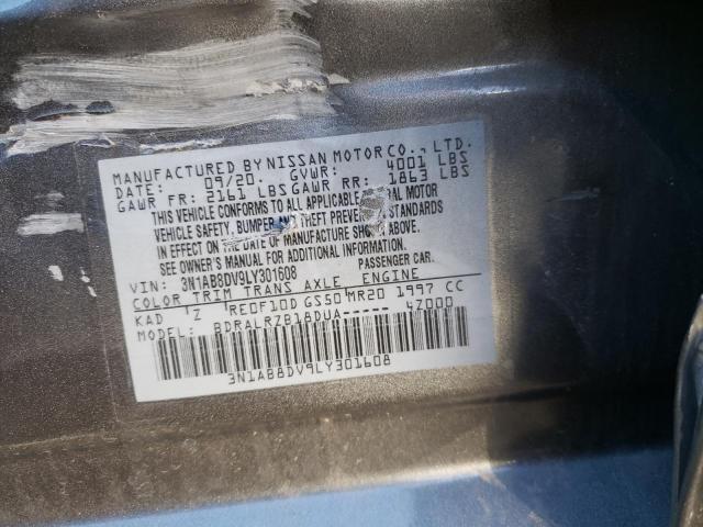 2020 NISSAN SENTRA SR - 3N1AB8DV9LY301608