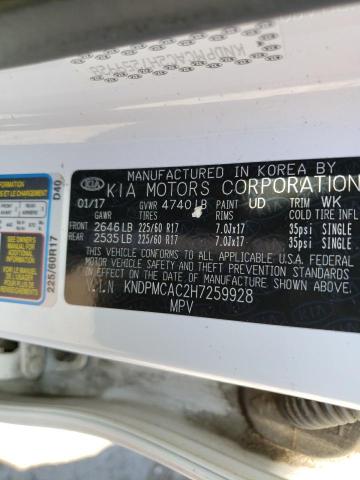 KNDPMCAC2H7259928 KIA Sportage Lx