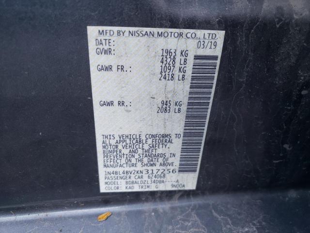1N4BL4BV2KN317256 Nissan ALTIMA S