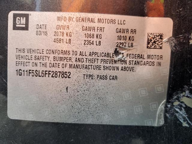 2015 CHEVROLET MALIBU LTZ - 1G11F5SL6FF287852