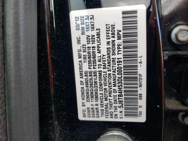 5J8TB4H53DL000191 Acura Rdx Technology
