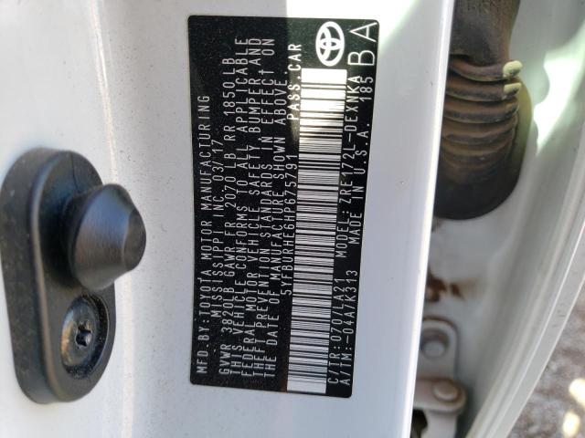 2017 TOYOTA COROLLA L - 5YFBURHE6HP675791