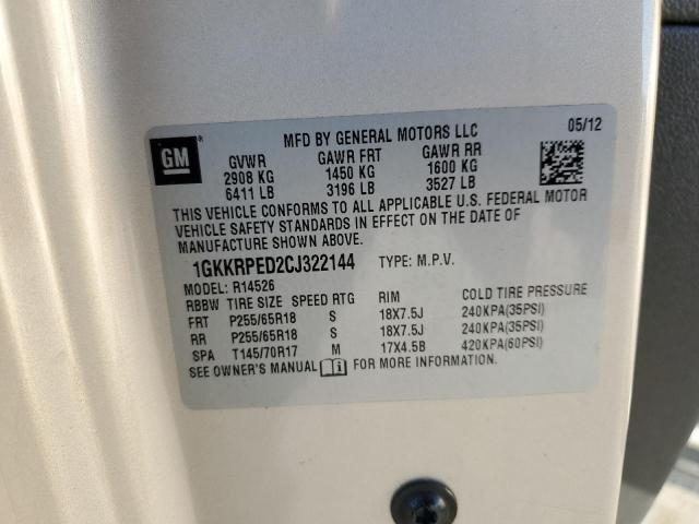 1GKKRPED2CJ322144 GMC Acadia