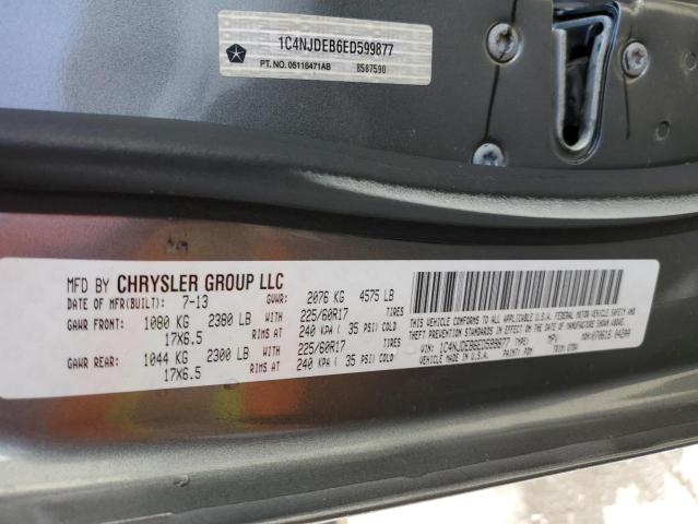 1C4NJDEB6ED599877 Jeep Compass Latitude