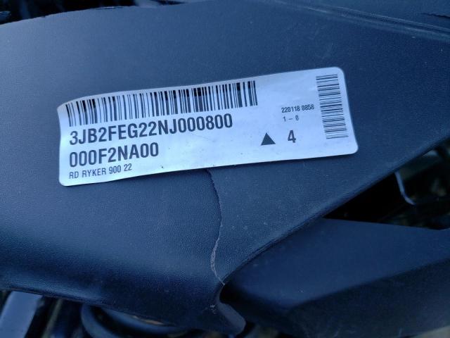 2022 CAN-AM RYKER - 3JB2FEG22NJ000800