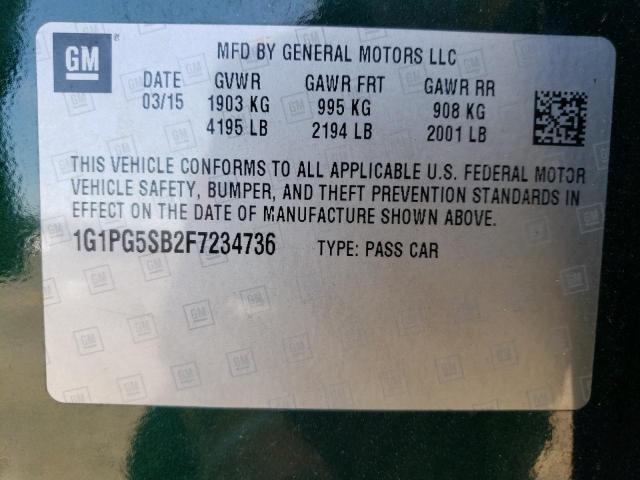 2015 CHEVROLET CRUZE LTZ - 1G1PG5SB2F7234736