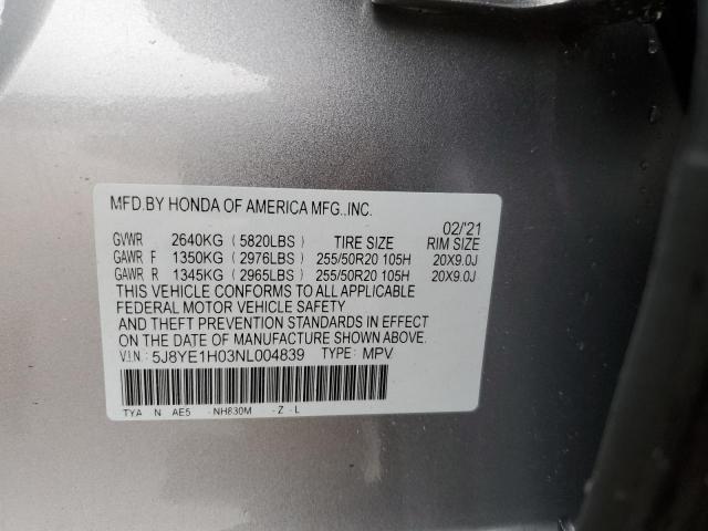 2022 ACURA MDX A-SPEC - 5J8YE1H03NL004839