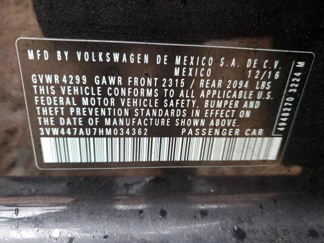 2017 VOLKSWAGEN GTI S/SE - 3VW447AU7HM034362