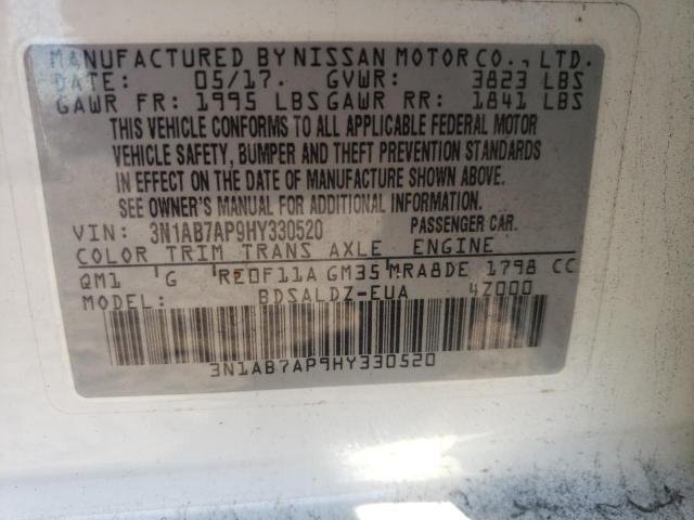 2017 NISSAN SENTRA S - 3N1AB7AP9HY330520