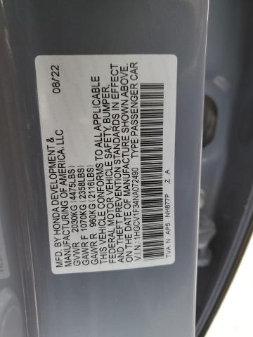2022 HONDA ACCORD SPO - 1HGCV1F34NA072490