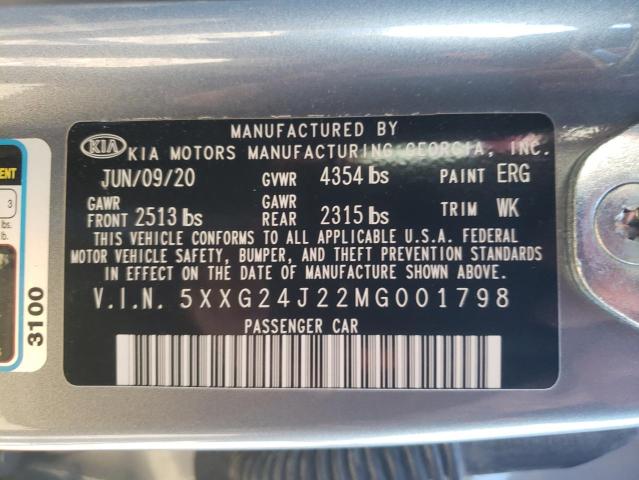2021 KIA K5 LX - 5XXG24J22MG001798