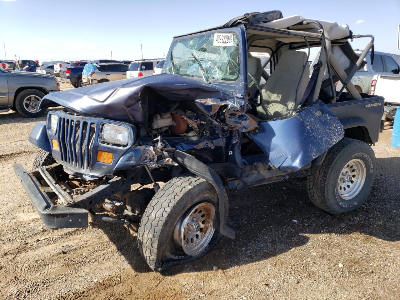 1990 Jeep Wrangler / YJ for sale at Copart Amarillo, TX Lot #40992*** |  