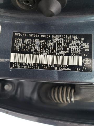 2016 TOYOTA COROLLA L - 2T1BURHE5GC613779