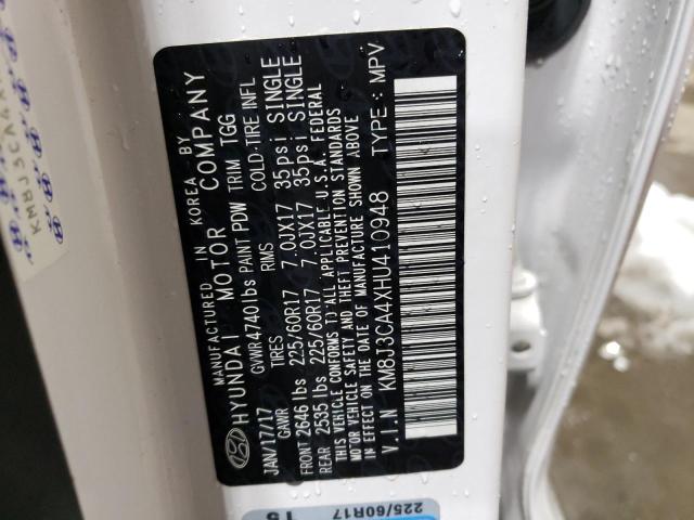 2017 HYUNDAI TUCSON LIM - KM8J3CA4XHU410948