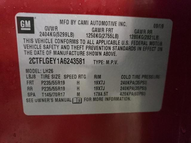2CTFLGEY1A6243581 GMC Terrain Slt