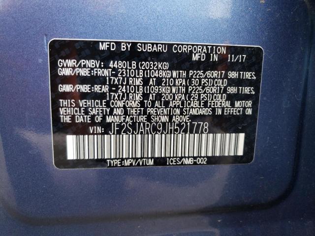 JF2SJARC9JH521778 Subaru Forester 2.5i Limited