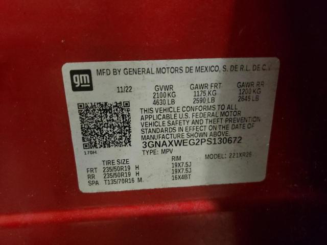 2023 CHEVROLET EQUINOX RS - 3GNAXWEG2PS130672