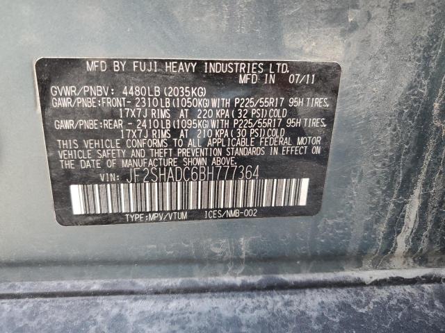 JF2SHADC6BH777364 Subaru Forester 2.5x Premium
