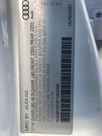 2015 AUDI S3 PREMIUM - WAUBFGFF9F1083486
