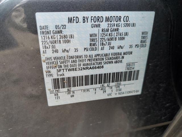 2022 FORD MAVERICK X - 3FTTW8E32NRA66408