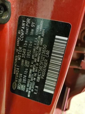 KMHCT5AE5FU213650 Hyundai ACCENT GS