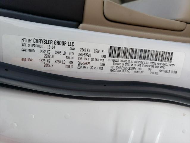 1C4RJECG2FC678024 Jeep Grand Cherokee Overland