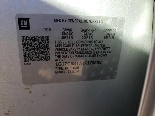 2019 CHEVROLET MALIBU LS - 1G1ZC5ST7KF176863