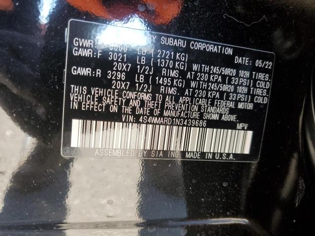 2022 SUBARU ASCENT TOU - 4S4WMARD1N3439686
