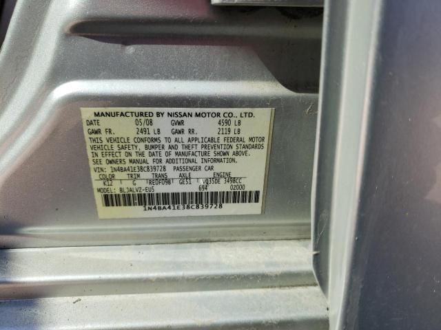 1N4BA41E38C839728 Nissan MAXIMA SE