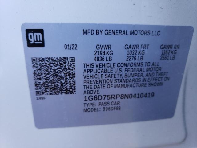 2022 CADILLAC CT4-V BLAC 1G6D75RP8N0410419