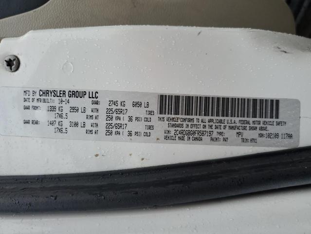 2015 DODGE GRAND CARA - 2C4RDGBG0FR587197