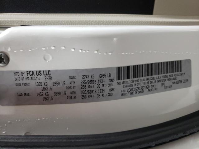 2020 CHRYSLER PACIFICA L - 2C4RC1GG6LR171420