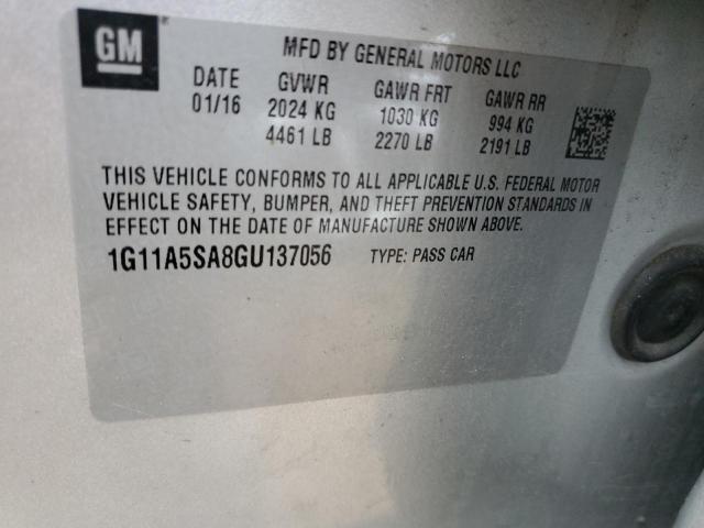 2016 CHEVROLET MALIBU LIM - 1G11A5SA8GU137056