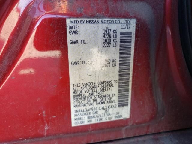 2018 NISSAN ALTIMA 2.5 1N4AL3AP9JC141602