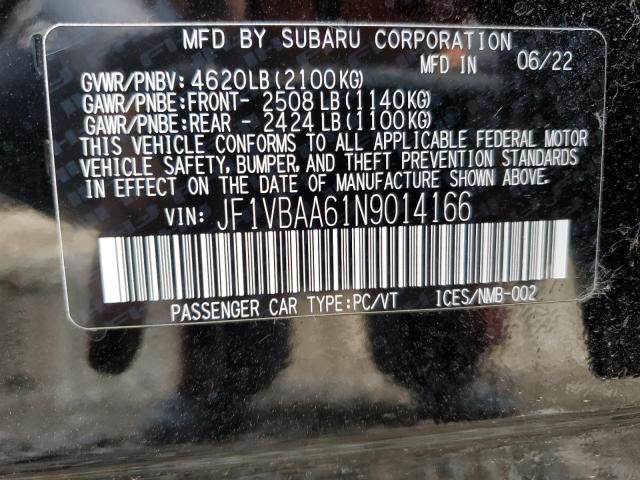 JF1VBAA61N9014166 Subaru WRX
