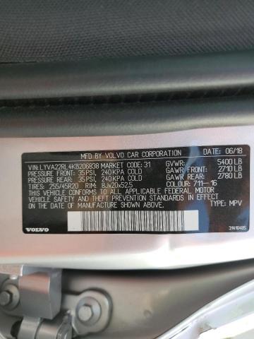 2019 VOLVO XC60 T6 IN - LYVA22RL4KB206838