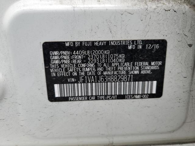 JF1VA1J63H8829871 Subaru Wrx Limited