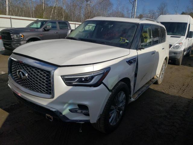 Infiniti QX80 salvage cars for sale: 2021 Infiniti QX80 Luxe