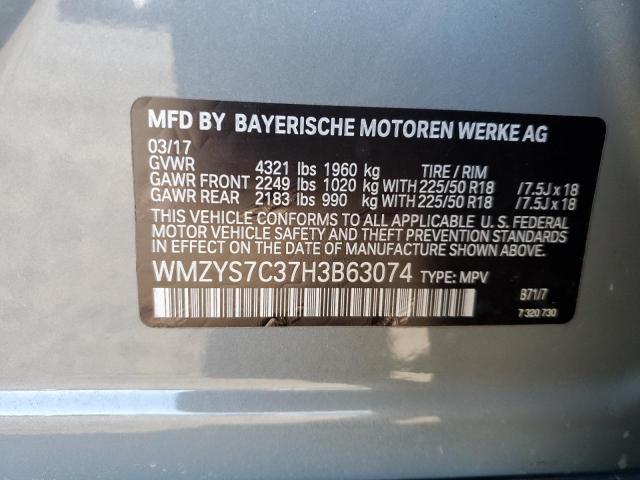WMZYS7C37H3B63074 Mini COOPER COUNTRYMAN