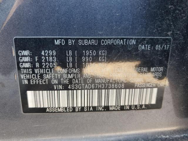 4S3GTAD67H3738608 Subaru Impreza Premium Plus