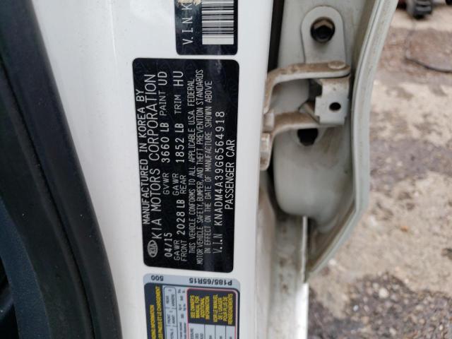 KNADM4A39G6564918 KIA RIO LX