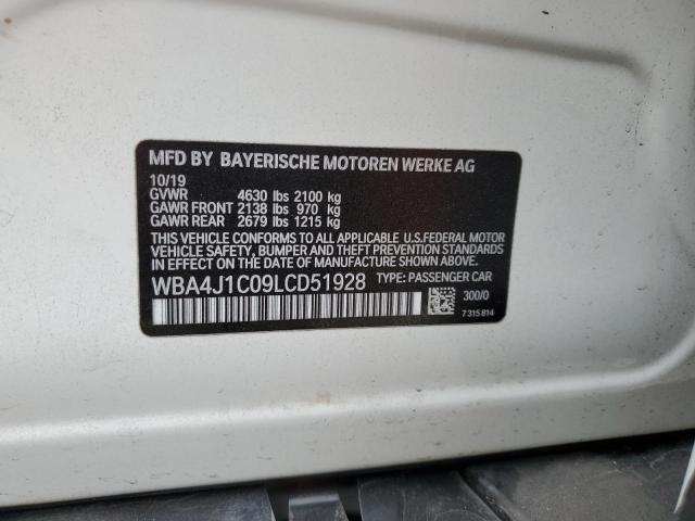 2020 BMW 430I GRAN - WBA4J1C09LCD51928