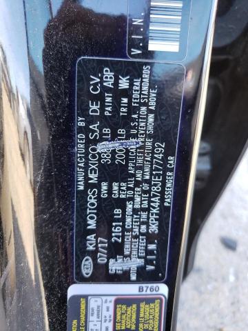 3KPFK4A78JE177492 KIA FORTE LX