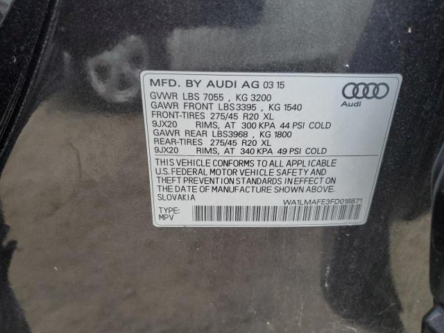 2015 AUDI Q7 TDI PRE - WA1LMAFE3FD018871