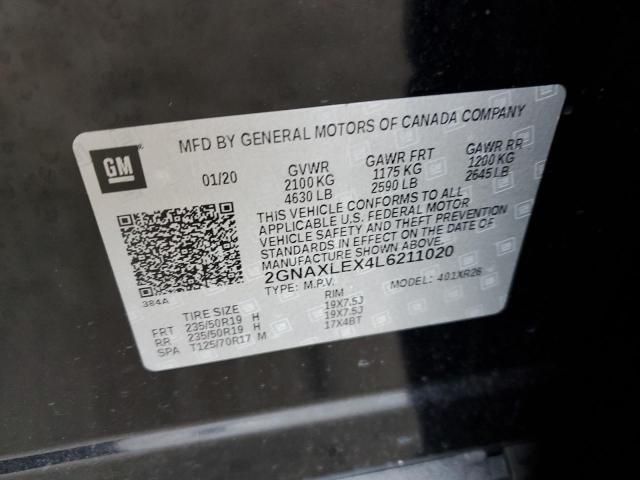 2020 CHEVROLET EQUINOX LT - 2GNAXLEX4L6211020