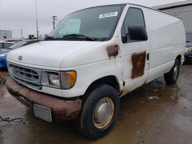 Salvage trucks for sale at Chicago Heights, IL auction: 2001 Ford Econoline E250 Van